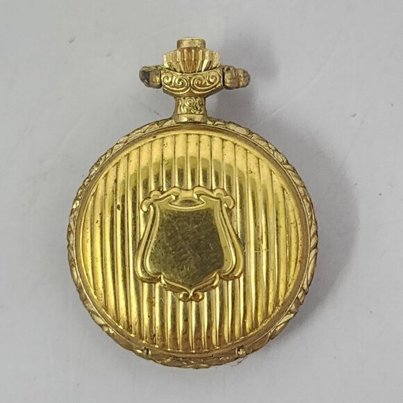 Vintage Colibri Swiss Made Quartz Gold Pocket/Necklace WatchOrnate - Picture 1 of 9